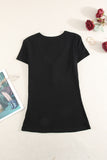 Buttoned Short Sleeve Tee Shirt