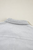 Pocketed Curved Hem Button Up Vest