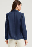 Long Sleeve Lapel Collar Blazer