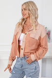 Button Down Dropped Shoulder Jacket
