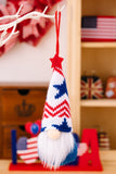 4-Piece Independence Day Knit Hanging Gnomes