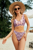 Printed Wide Strap Two-Piece Swim Set