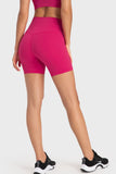 Staying Cozy Wide Waistband Biker Shorts