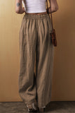 Drawstring Wide Leg Pants