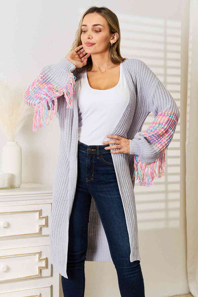 トップス CLANE FRINGE HALF SLEEVE CARDIGAN CLANE - フリンジ ハーフスリーブ カーディガン - FRINGE HALF