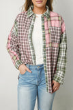 Plaid Button Down Collared Shirt