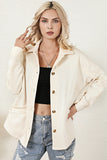 Collared Neck Button Down Jacket