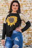 Sunflower Graphic Sequin T-Shirt