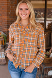 Plaid Collared Neck Shirt